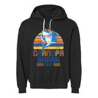 Cool Grandpa Shark Doo Doo Doo Garment-Dyed Fleece Hoodie