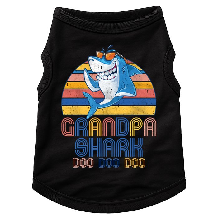 Cool Grandpa Shark Doo Doo Doo Doggie Tank