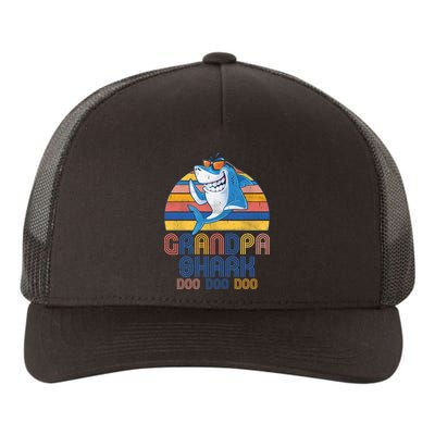 Cool Grandpa Shark Doo Doo Doo Yupoong Adult 5-Panel Trucker Hat