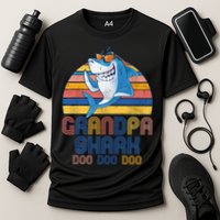 Cool Grandpa Shark Doo Doo Doo Performance Shirt