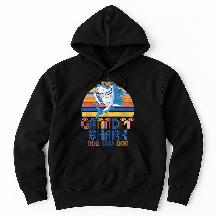 Cool Grandpa Shark Doo Doo Doo Hoodie