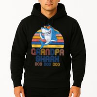Cool Grandpa Shark Doo Doo Doo Hoodie