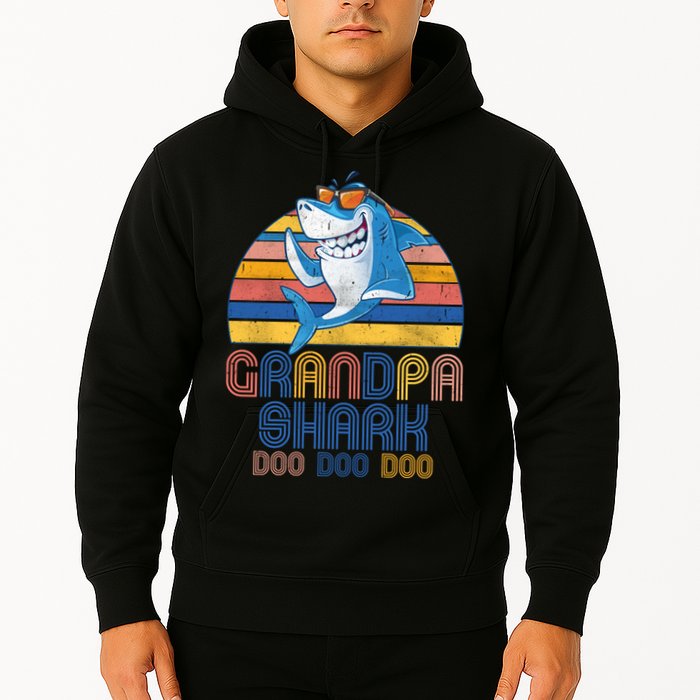 Cool Grandpa Shark Doo Doo Doo Hoodie