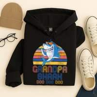 Cool Grandpa Shark Doo Doo Doo Hoodie