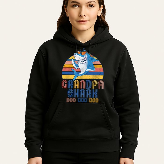 Cool Grandpa Shark Doo Doo Doo Hoodie