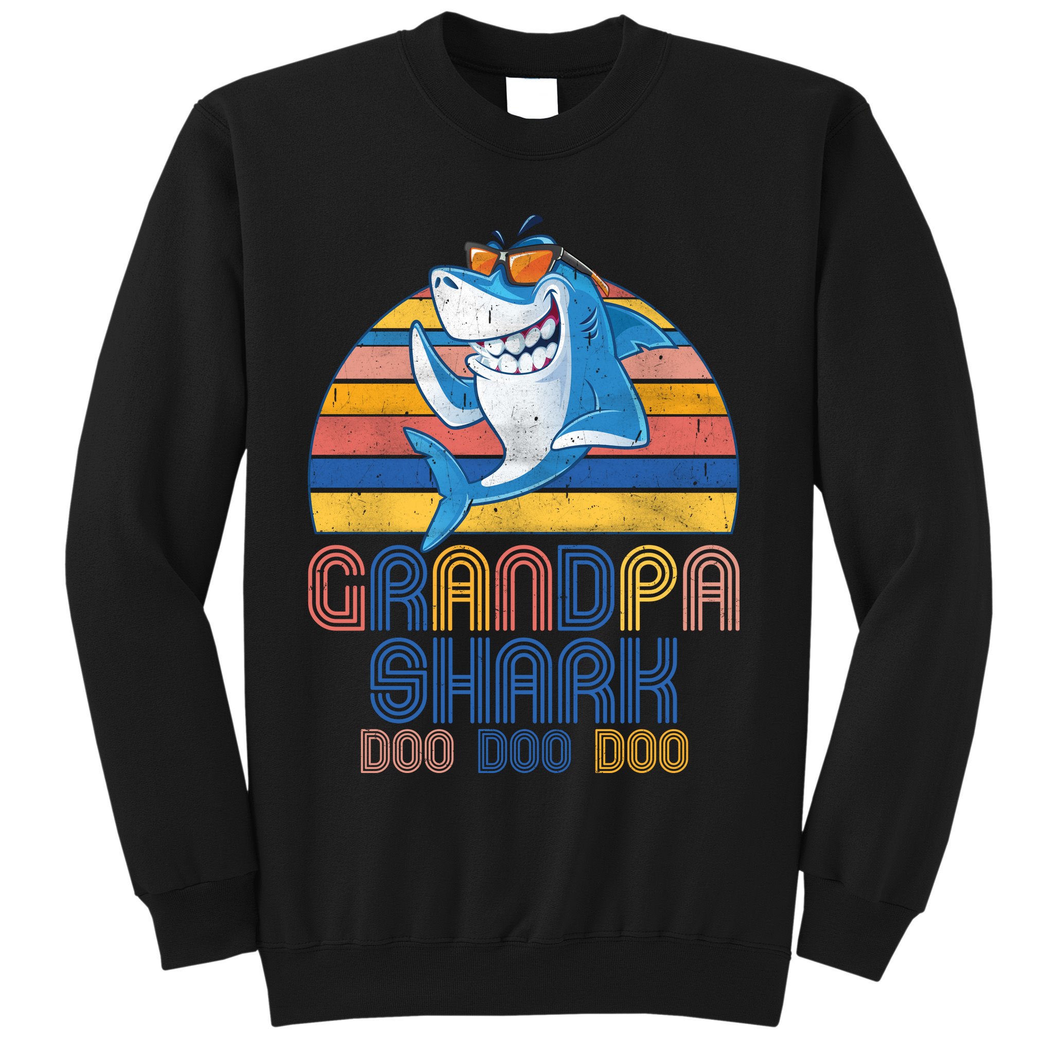 Cool Grandpa Shark Doo Doo Doo Sweatshirt