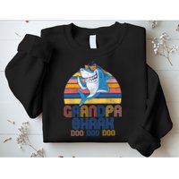 Cool Grandpa Shark Doo Doo Doo Sweatshirt