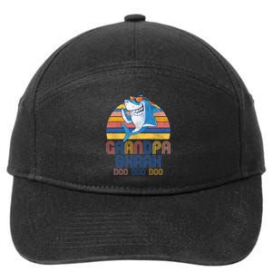 Cool Grandpa Shark Doo Doo Doo 7-Panel Snapback Hat