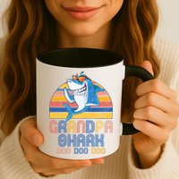 Cool Grandpa Shark Doo Doo Doo Mug