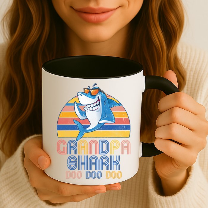 Cool Grandpa Shark Doo Doo Doo Mug