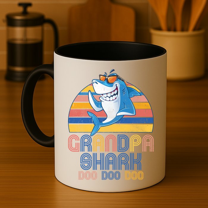 Cool Grandpa Shark Doo Doo Doo Mug