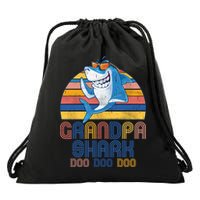 Cool Grandpa Shark Doo Doo Doo Drawstring Bag