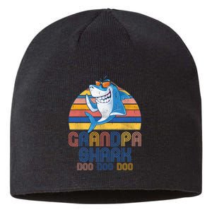 Cool Grandpa Shark Doo Doo Doo Sustainable Beanie