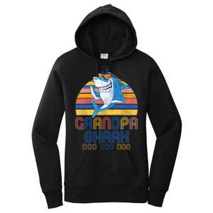 Cool Grandpa Shark Doo Doo Doo Women's Pullover Hoodie