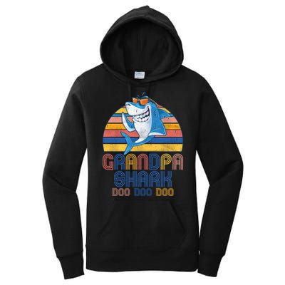 Cool Grandpa Shark Doo Doo Doo Women's Pullover Hoodie