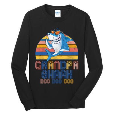 Cool Grandpa Shark Doo Doo Doo Tall Long Sleeve T-Shirt