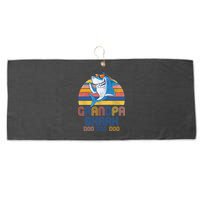 Cool Grandpa Shark Doo Doo Doo Large Microfiber Waffle Golf Towel