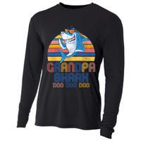 Cool Grandpa Shark Doo Doo Doo Cooling Performance Long Sleeve Crew