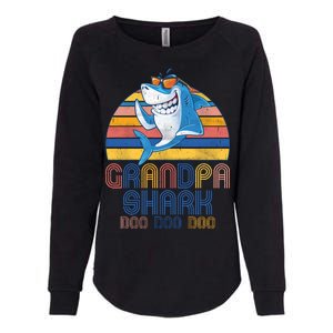 Cool Grandpa Shark Doo Doo Doo Womens California Wash Sweatshirt