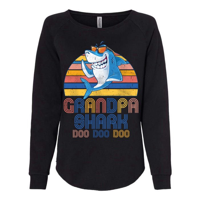 Cool Grandpa Shark Doo Doo Doo Womens California Wash Sweatshirt