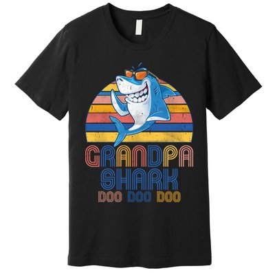 Cool Grandpa Shark Doo Doo Doo Premium T-Shirt