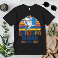 Cool Grandpa Shark Doo Doo Doo Premium T-Shirt