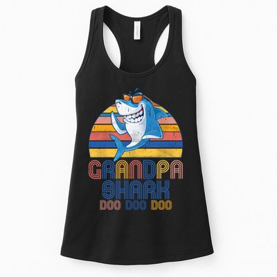 Cool Grandpa Shark Doo Doo Doo Womens Tank Top