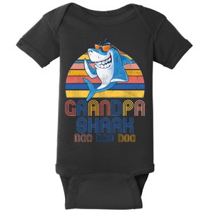 Cool Grandpa Shark Doo Doo Doo Baby Bodysuit