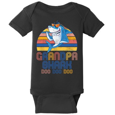 Cool Grandpa Shark Doo Doo Doo Baby Bodysuit