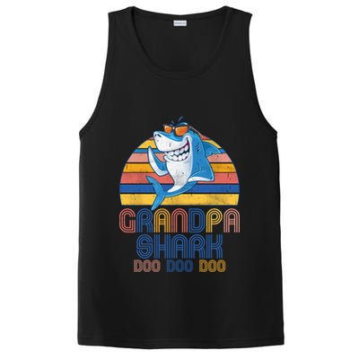 Cool Grandpa Shark Doo Doo Doo PosiCharge Competitor Tank