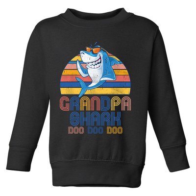 Cool Grandpa Shark Doo Doo Doo Toddler Sweatshirt