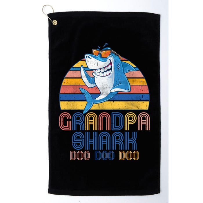 Cool Grandpa Shark Doo Doo Doo Golf Towel