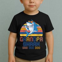 Cool Grandpa Shark Doo Doo Doo Toddler T-Shirt