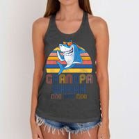 Cool Grandpa Shark Doo Doo Doo Women's Knotted Racerback Tank