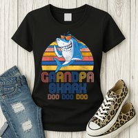Cool Grandpa Shark Doo Doo Doo Womens T-Shirt