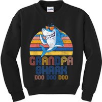 Cool Grandpa Shark Doo Doo Doo Kids Sweatshirt
