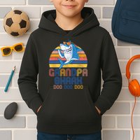 Cool Grandpa Shark Doo Doo Doo Kids Hoodie