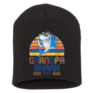 Cool Grandpa Shark Doo Doo Doo Short Acrylic Beanie