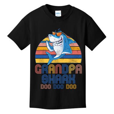 Cool Grandpa Shark Doo Doo Doo Kids T-Shirt
