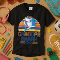 Cool Grandpa Shark Doo Doo Doo Kids T-Shirt