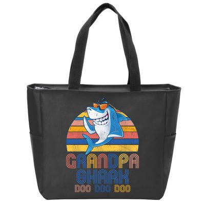 Cool Grandpa Shark Doo Doo Doo Zip Tote Bag