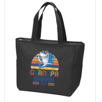 Cool Grandpa Shark Doo Doo Doo Zip Tote Bag