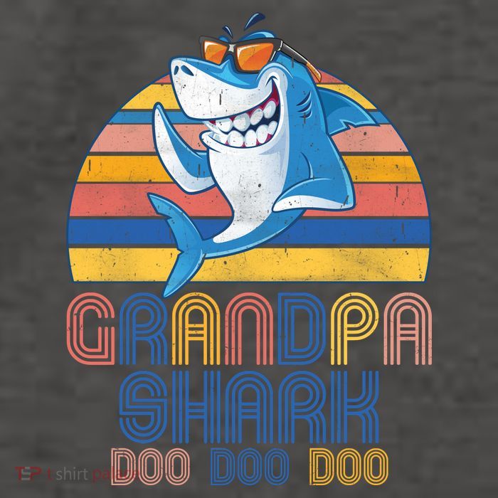 Cool Grandpa Shark Doo Doo Doo Vector Backpack