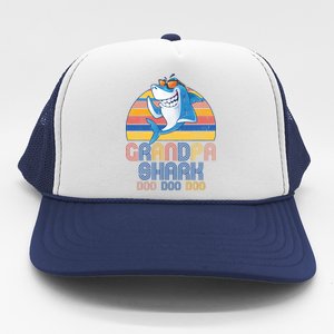 Cool Grandpa Shark Doo Doo Doo Trucker Hat