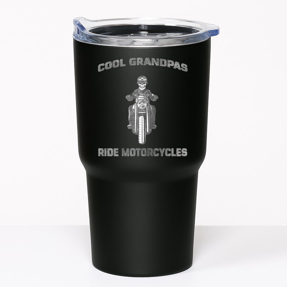 Cool Grandpas Ride Motorcycles Tumbler