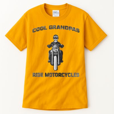 Cool Grandpas Ride Motorcycles Tall T-Shirt