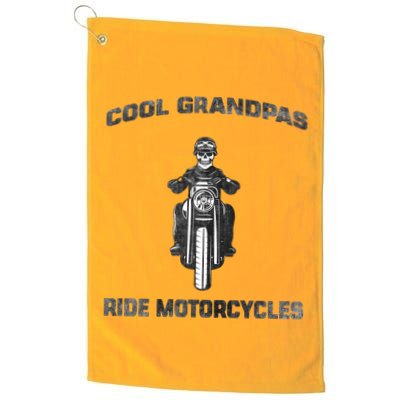 Cool Grandpas Ride Motorcycles Golf Towel