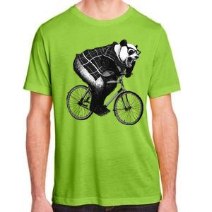 Cool Grey Style Hipster Panda Adult ChromaSoft Performance T-Shirt