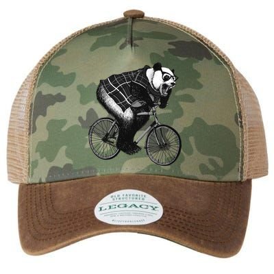 Cool Grey Style Hipster Panda Legacy Tie Dye Trucker Hat