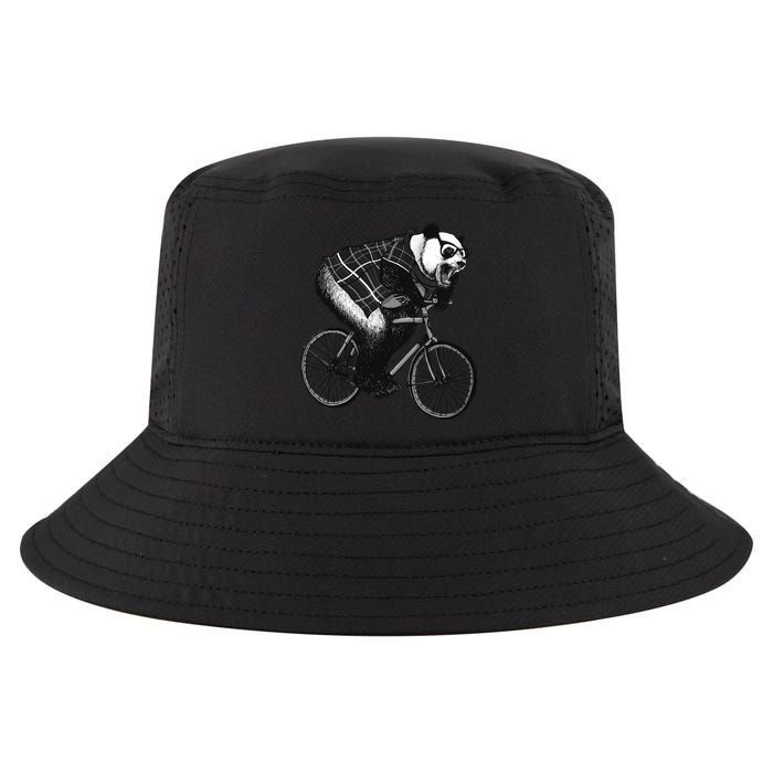 Cool Grey Style Hipster Panda Cool Comfort Performance Bucket Hat